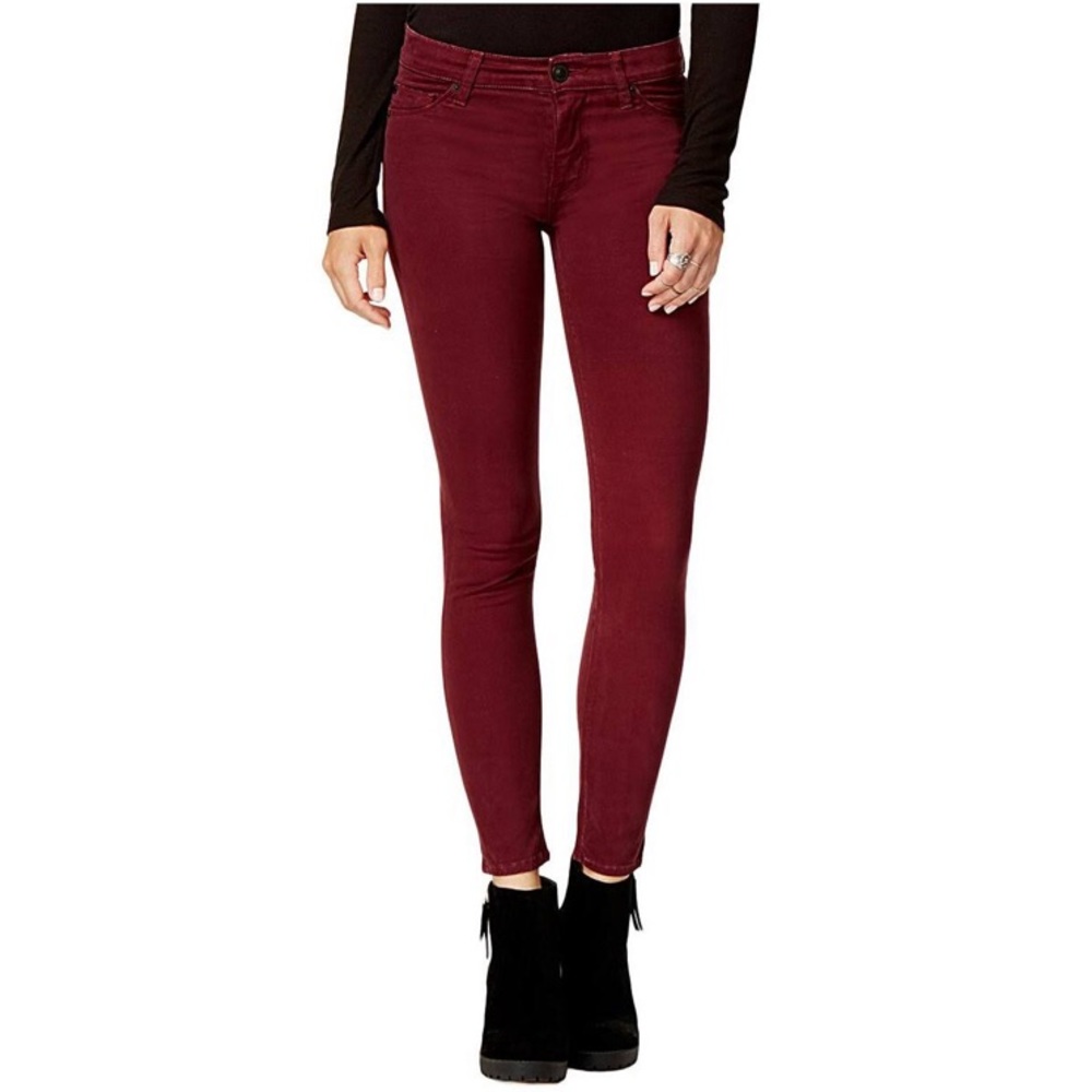 PacSun Burgundy High-rise Skinny Jeans